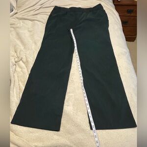 Dark Green Bootcut Bengaline Dress Pants